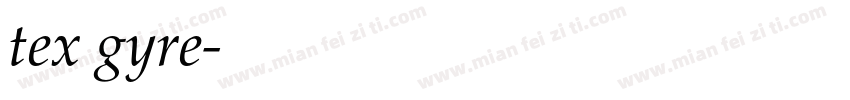 tex gyre字体转换